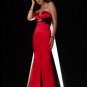 Elegant Red Strapless Beading Empire Waist Evening Dress Cocktail Prom Bridesmaid Wedding