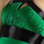 Hot Sale Elegant Green One Shoulder Pleated Evening Dress Cocktail Prom Bridesmaid Wedding