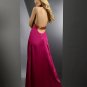 Hot Sale Elegant Burgundy Halter V Neck Evening Dress Cocktail Prom Bridesmaid Wedding