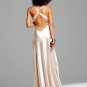 Ivory Cross Straps V Neck Evening Dress Formal Cocktail Prom Bridesmaid Wedding