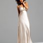 Ivory Cross Straps V Neck Evening Dress Formal Cocktail Prom Bridesmaid Wedding