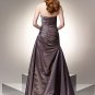 Hot Sale Elegant Brown Strapless Sweetheart Evening Dress Cocktail Prom Bridesmaid Wedding