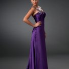 Hot Sale Elegant Purple One Shoulder Sweetheart Evening Dress Cocktail Prom Bridesmaid Wedding