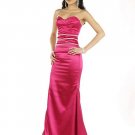 Hot Sale Elegant Light Red Strapless Sweetheart Evening Dress Cocktail Prom Bridesmaid Wedding