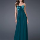 Hot Sale Elegant Dark Green Strapless Tube Top Evening Dress Formal Cocktail Prom Bridesmaid Wedding