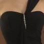 Hot Sale Elegant Black One Strap Sweetheart Evening Dress Formal Cocktail Prom Bridesmaid Wedding