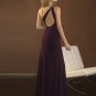 Hot Sale Elegant Grape One Strap Tube Top Evening Dress Formal Cocktail Prom Bridesmaid Wedding