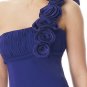 Hot Sale Elegant Purple One Strap Tube Top Evening Dress Formal Cocktail Prom Bridesmaid Wedding