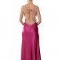 Sexy Elegant Fuchsia Spaghetti Straps V Neck Evening Dress Formal Cocktail Prom Bridesmaid Wedding