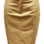 skirt in beige with zip and clip fastening