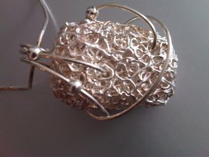 Pendant With Stirling Silver Wire Wrap