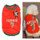 World Cup Portugal Football Jersey Pet Dog T-shirt Vest