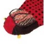 Stylish Beetle Winter Clothing with Cap for Dogs Cats Red (Size-12)