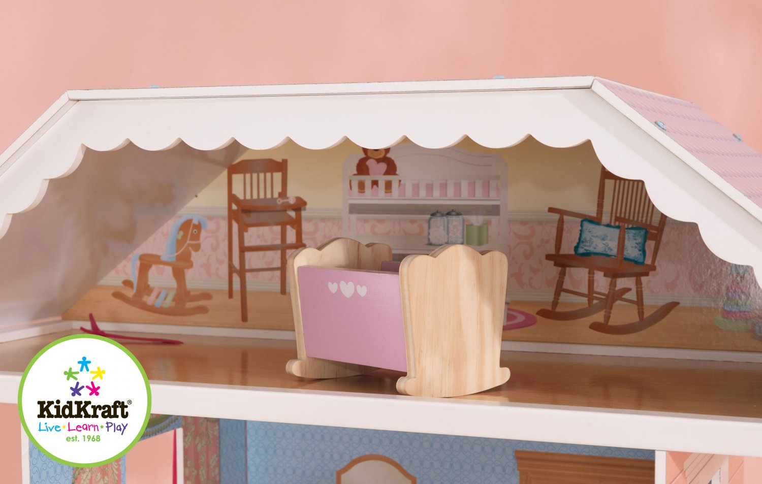 KidKraft Savannah Dollhouse 4 Floors & 13 Pc of Furniture Pretend Play