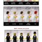Lego BRIDE & GROOM Wedding Minifig Red Hair Shoulder Length