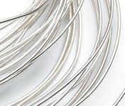 Fine Pure Silver Round Wire 99.99% 1.0mm Dia x 12"