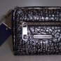 $125 REBECCA MINKOFF Small Zip Wallet -in Silver Blackwash NWT
