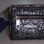 $125 REBECCA MINKOFF Small Zip Wallet -in Silver Blackwash NWT
