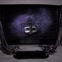 $540 CC Skye Bridgette Bag in Black Lizard-Print Leather NWOT -Fergie