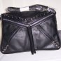 $365 -Treesje Jovi Cross-Body Bag -in Black Perforated Leather NWT