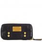 $195 Linea Pelle Dylan Croco Zip Around Wallet -Viola NWT