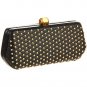 $350 Rebecca Minkoff Small Quilt & Stud  FLING  Clutch  in Black  NWT