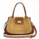 $445  Botkier LAKE Satchel in Saddle Brown Suede NWT