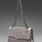 $425 Rebecca Minkoff Studded Quilted AFFAIR Shoulder Bag in Dove Grey -NWT