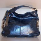 $545 REBECCA MINKOFF Mini NIKKI Hobo Bag in Metallic Blue NWT