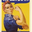 Modern Poster of WWII Rosie the Riveter / We Can Do It 1942 / SIZE 430mm x 600mm Modern Poster of WWII Rosie the Riveter / We Can Do It 1942 / SIZE 430mm x 600mm