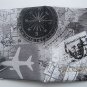 Vinyl Passport Cover / abstraction compass / Personal Travel Case Holder / NEW / #4