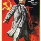 Sovet Political Postcard. Lenin Lived, Lenin Is Alive, Lenin Will Live!Communism
