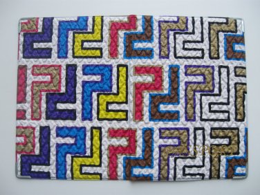Vinyl Passport Cover / abstraction labyrinth / Personal Travel Case Holder / NEW / #7