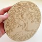 Wooden Tree with Roots / Shape Wood Art Projects Craft Decoration Gift Decoupage