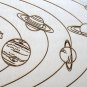 Our solar system, planets, earth, birthday, anniversary gift, wood, Sun, Asteroids, Astronomy