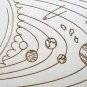 Our solar system, planets, earth, birthday, anniversary gift, wood, Sun, Asteroids, Astronomy