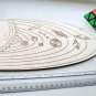 Our solar system, planets, earth, birthday, anniversary gift, wood, Sun, Asteroids, Astronomy