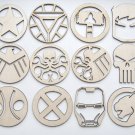Wood logo The Avengers Arc Reactor Hawkeye Black Widow S.H.I.E.L.D Hyrda Punisher Loki Daredevil Wood logo The Avengers Arc Reactor Hawkeye Black Widow S.H.I.E.L.D Hyrda Punisher Loki Daredevil