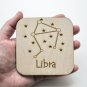 Celestial Constellation, Zodiac star sign, wooden, Aquarius Aries Cancer Capricorn Gemini Leo Libra