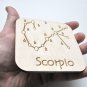 Celestial Constellation, Zodiac star sign, wooden, Aquarius Aries Cancer Capricorn Gemini Leo Libra