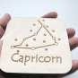 Celestial Constellation, Zodiac star sign, wooden, Aquarius Aries Cancer Capricorn Gemini Leo Libra