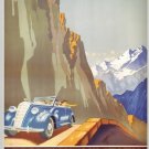 Georgian Military Highway A. Zhitomirsky PROPAGANDA lntourist collectible POSTER 1939s