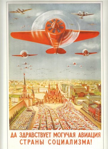 Sovet Political Poster. Long live the mighty aviation of the Country of Socialism. poster #03