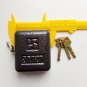 Large Shackleless Lock, Hockey Puck Style Padlock Round NEW Hidden Shackle