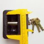 Large Shackleless Lock, Hockey Puck Style Padlock Round NEW Hidden Shackle