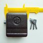 Large Padlock HIGH SECURITY NO SHACKLE ROUND Shackleless Lock, Hockey Puck NEW