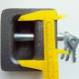Large Padlock HIGH SECURITY NO SHACKLE ROUND Shackleless Lock, Hockey Puck NEW