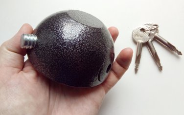 Shackleless Lock, Hockey Puck Style Padlock Round NEW trucks, vans, gates