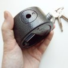 Shackleless Lock, Hockey Puck Large Padlock Round NEW gates, vending units, vans Shackleless Lock, Hockey Puck Large Padlock Round NEW gates, vending units, vans