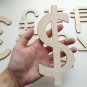 Wood Currency Symbols EU Euro US Dollar UK Pound China Yuan Bitcoin Japan Yen Italia Lira